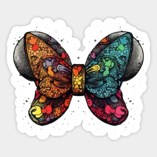 Butterfly bow tie Sticker